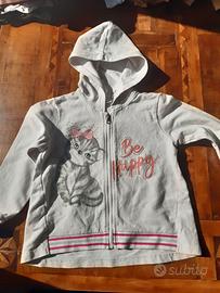 felpa con cappuccio bambina iDO 5 anni