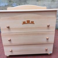 Cassettiera fasciatoio 3 cassetti