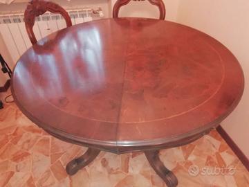 Tavolo Rotondo antico allungabile
