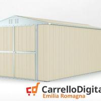 Box garage auto in Acciaio 327x611cm 19mq avorio