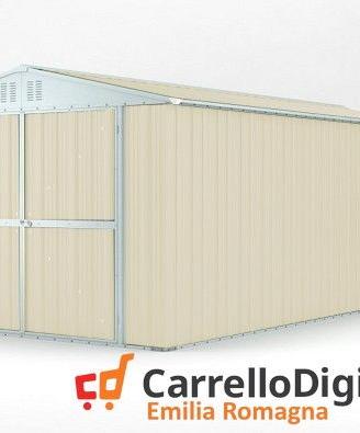 Box garage auto in Acciaio 327x611cm 19mq avorio