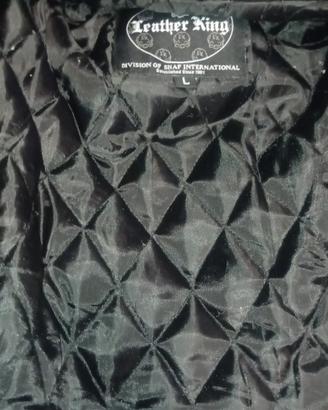 giacca chiodo in pelle da uomo 