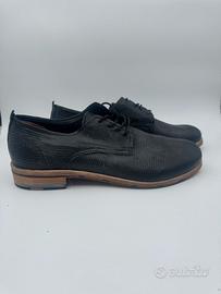 Scarpe Stringate Derby A.S. 98 in Pelle Nera