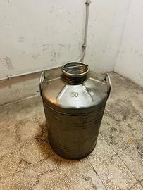 Bidone Olio Acciaio 50 litri