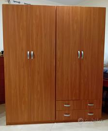 Cameretta per ragazzo/a. Armadio, letto, comodino.