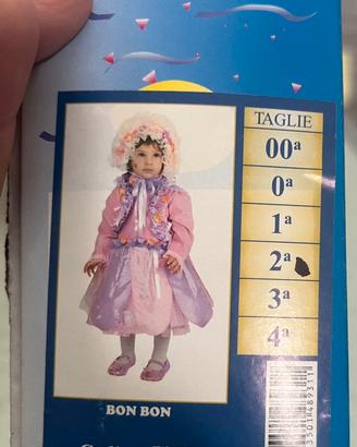 Vestito carnevale bimba  bon bon 2 anni