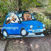 Sagome in legno cicogna nascita feste a tema