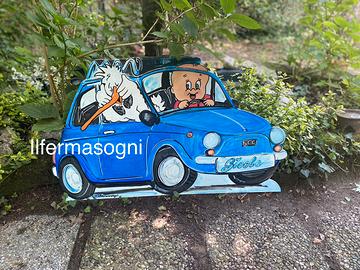 Sagome in legno cicogna nascita feste a tema