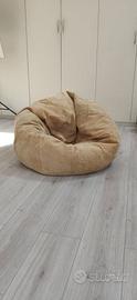 Pouf beige da interno