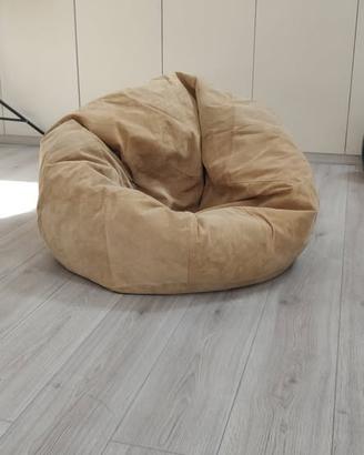 Pouf beige da interno