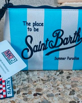 pochette MC2 saint barth righe azzurre 