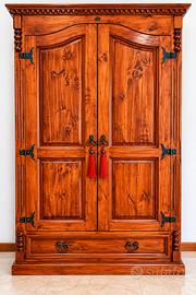 Armadio legno massello rustico –
