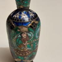 Cloisonné blu argento 925 . Porta profumo