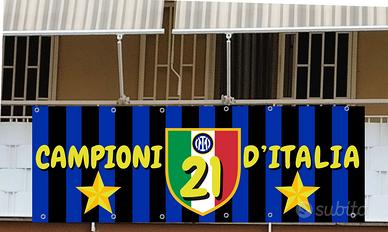 STRISCIONE 1 INTER IN PVC 200X70 CM CAMPIONE D'ITA