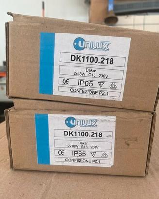 Plafoniera stagna Unilux Dakar 2x18W IP65 NUOVA