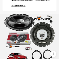 Casse nuove auto Pioneer 280w alfa mito/giulietta
