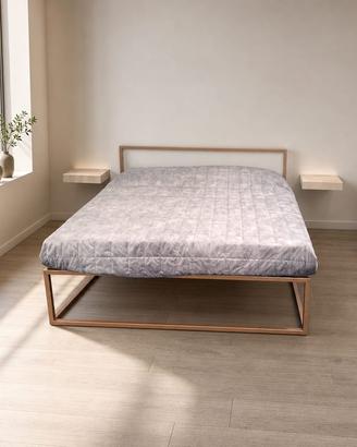 Letto matrimoniale struttura in ferro verniciato