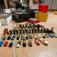 Vecchi lego minifigure set polizia pompieri aereo