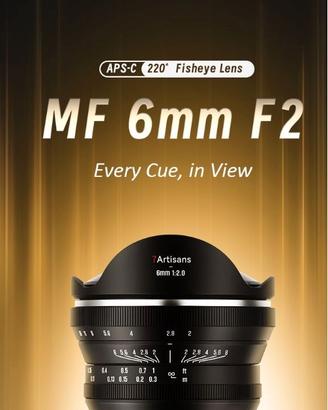 FISHEYE SONY 7Artisan 6mm F/2