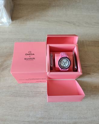 orologio omega Swatch Moon rosa 
