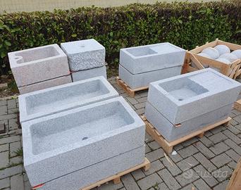 Lavandino in pietra da esterno, lavello in pietra
