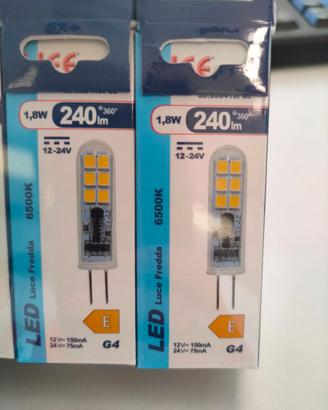 SET 10 LAMPADINE LED 1,8W 240LM LUCE FREDDA