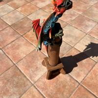 Drago intarsiato legno Brucia bastoncini incenso