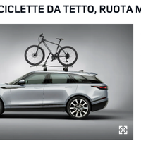2 PORTABICICLETTE DA TETTO, RANGE ROVER VELAR