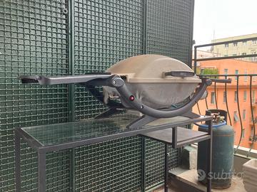 Weber q2000 a gas doppia griglia e bombola