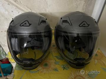 Caschi moto scooter modulari Acerbis M e L grigio