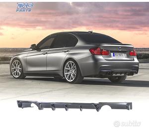 DIFFUSORE BMW F30 F31 LOOK M PERFORMANCE NERO LUCI