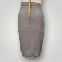 Gonna vintage anni 70 in vera pelle – pencil – fod