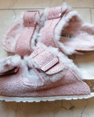 BIRKENSTOCK ARIZONA SHEARLING LIGHT NUOVE TG. 29