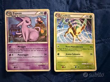 Lotto Espeon Holo 2/90 + Leafeon 17/90