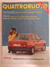 Rivista Quattroruote Febbraio 1987 (N°376)