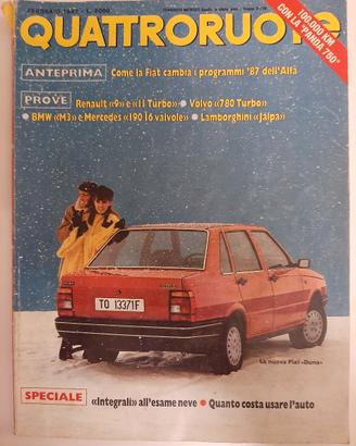 Rivista Quattroruote Febbraio 1987 (N°376)