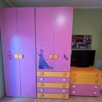 Cameretta bambina + letto Frozen completa