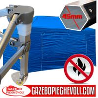 Gazebo professionale 3x4,5 certificato blu fiere