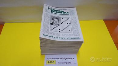 LA SETTIMANA ENIGMISTICA, anno 2000, NON compilati