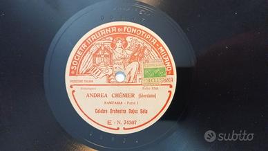 Fonotipia Disco 78 giri Dajos Bela: Andrea Chenier