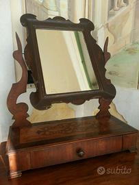 Specchio da tavolo intarsiato, Veneto, sec.1800