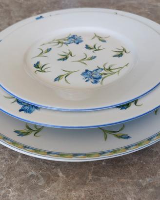 Piatti in porcellana Solaria con decori floreali 