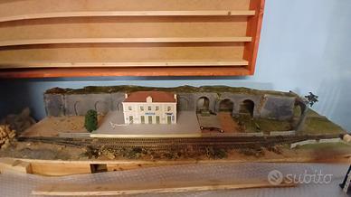 plastico ferroviario, diorama scala h0