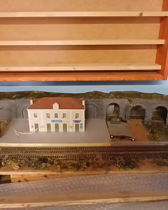 plastico ferroviario, diorama scala h0