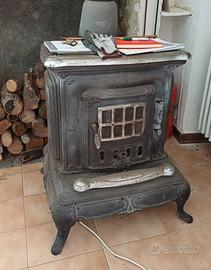 Stufa in ghisa a legna