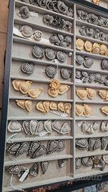 bottone , bottoni metallo, strass, 