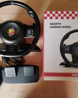 Volante e pedaliera Abarth per videogiochi