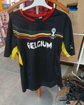 maglia t-shirt Belgio Brazil 2014 taglia L