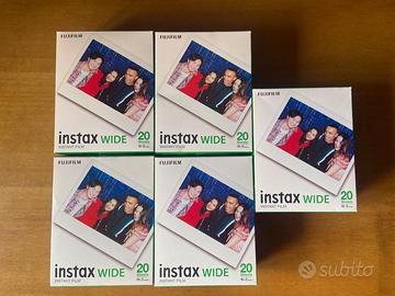 Fujifilm Instax Wide 5 confezioni da 20 foto nuove