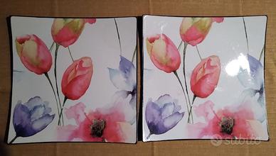 Coppia di 2 centrotavola in plastica rigida